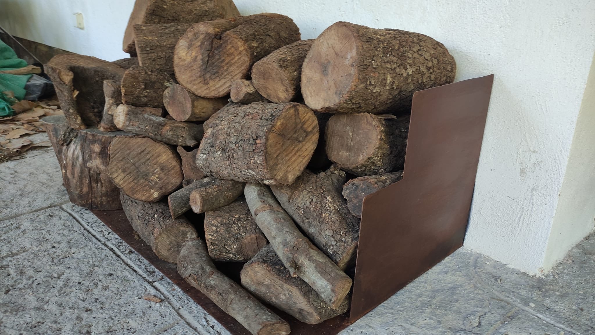 leñera acero corten