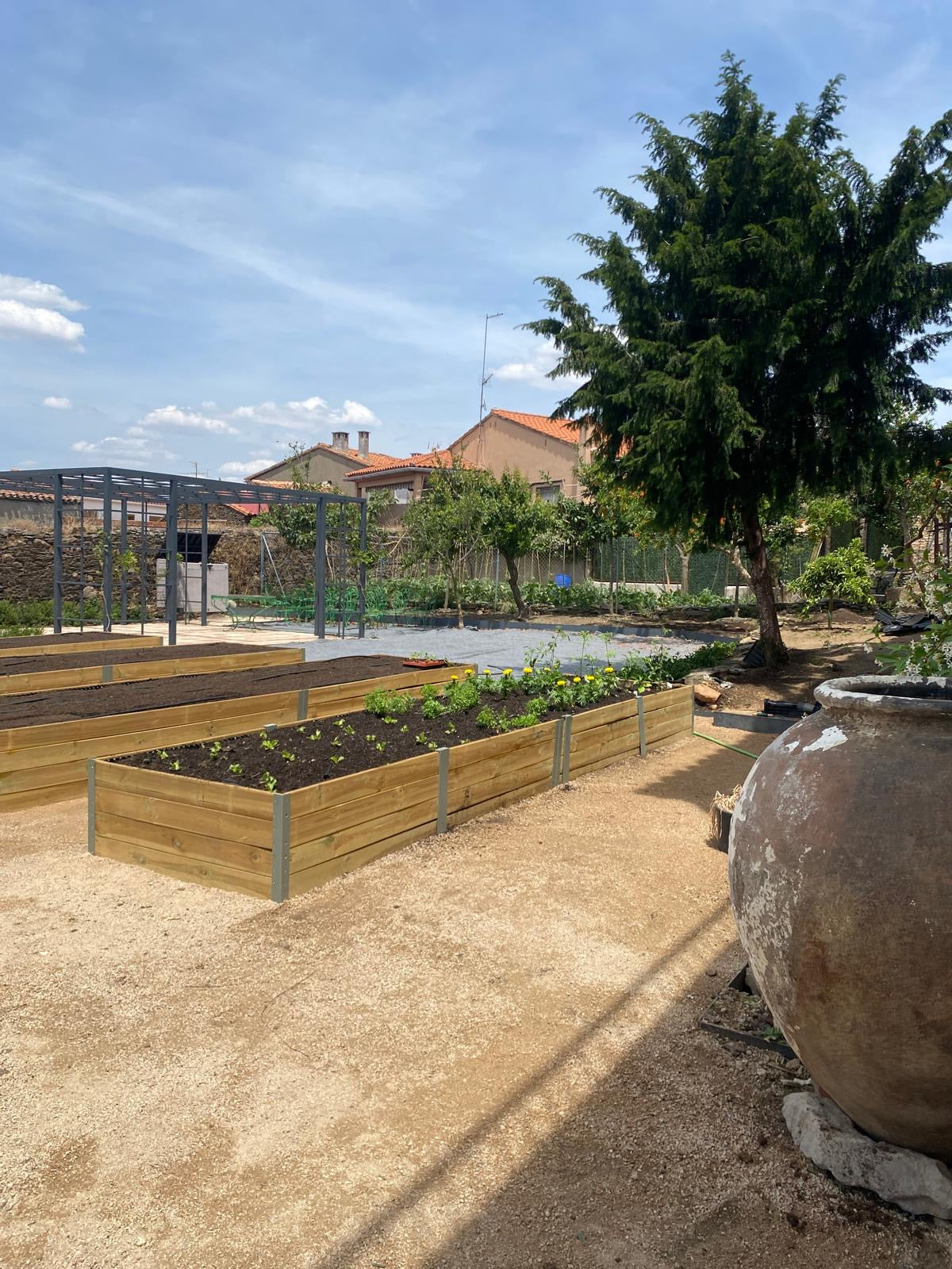 Camas elevadas para el cultivo