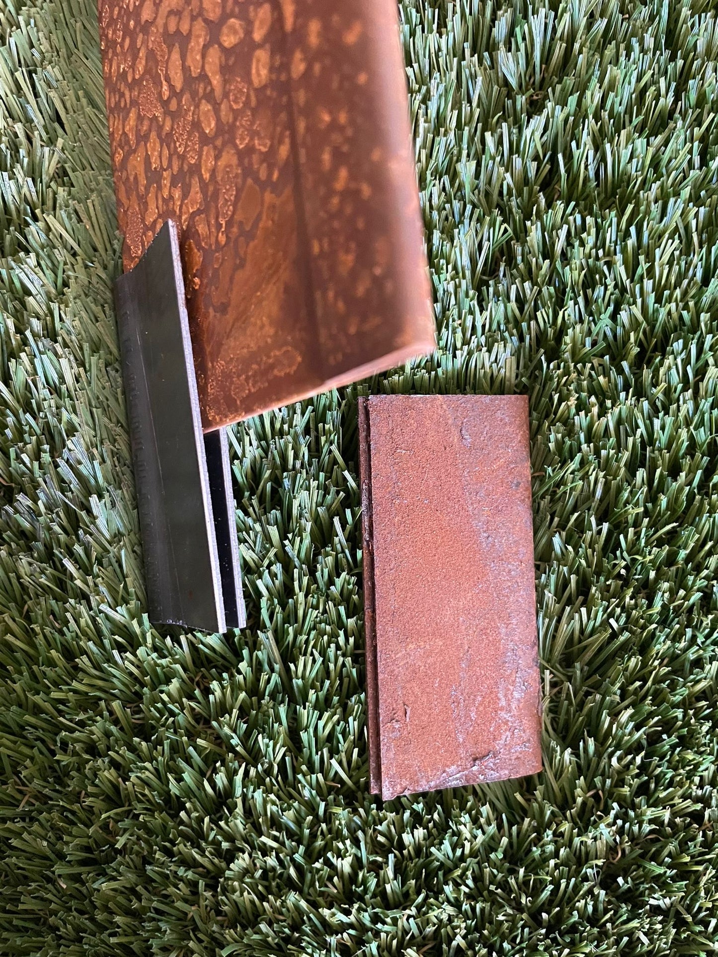 Unión borduras acero corten
