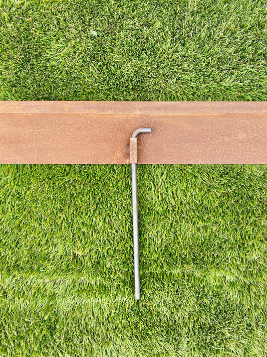 Bordura de acero corten