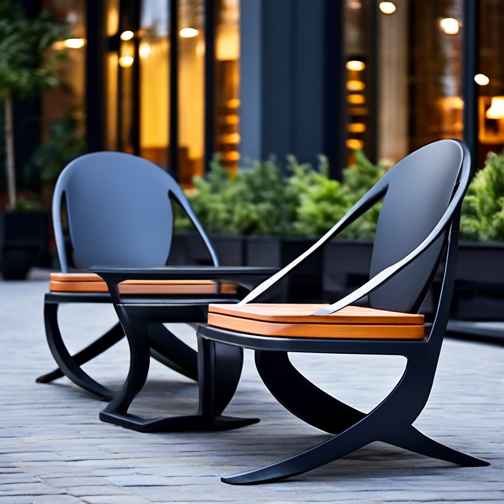 sillas de diseño en acero 